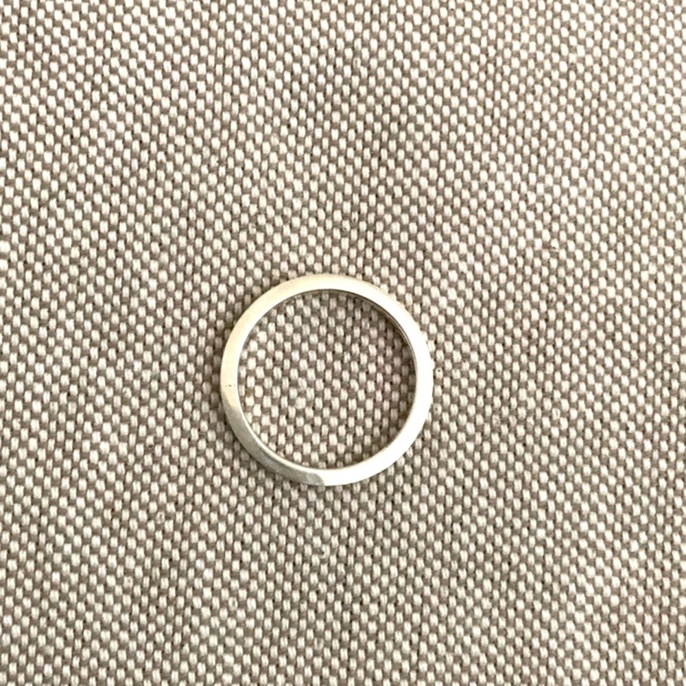 Brushed Sterling Silver ring size 5